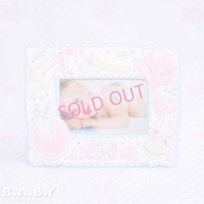 画像1: Baby Goods Blue Photo Frame