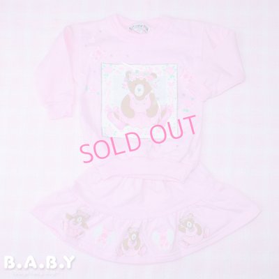 画像1: 〔95サイズ / 2~3才〕Ballerina Bear Sweatshirt & Skirt