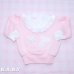 画像1: 〔60サイズ / 3-6ヶ月〕Pink Frill Heart Sweatshirt (1)