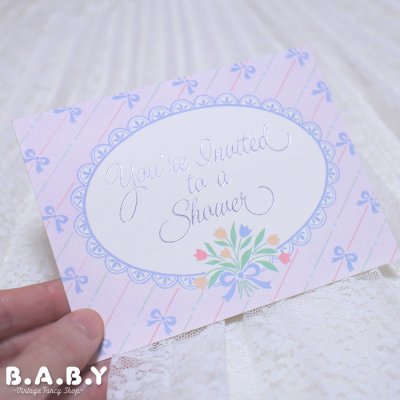画像2: Baby Shower Card / You're Invited to a Shower