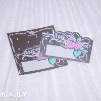 Wedding Party Name Card / Flower
