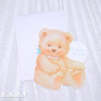 Baby Shower Card / Fluffy Teddy Bear