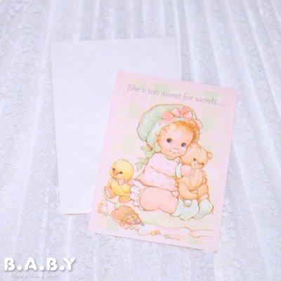 画像1: It's a Girl Card / She's Too Sweet For Words...