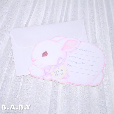 画像1: It's a Girl Card / Somebunny Special