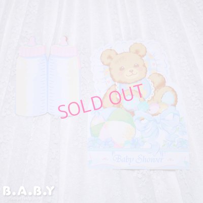 画像2: Baby Shower Card / Baby Bottle Bear