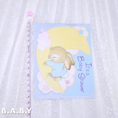 画像4: Baby Shower Card / Sleeping Bunny