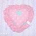 画像2: Dot Bow Ruffle Heart Pillow (2)