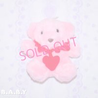 Heart Pendant Bear (Pink)