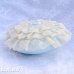 画像3: Ruffle Lace Blue Satin Round Pillow