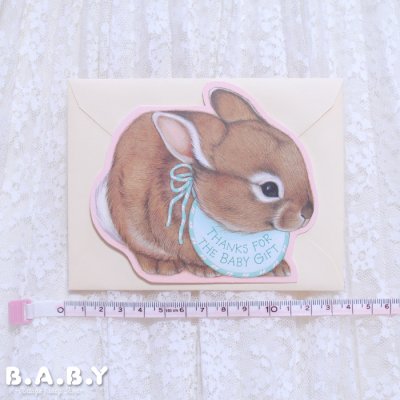 画像5: Return Gift Card / Thank You For The Baby Gift (Bunny)