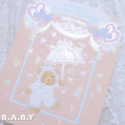 画像2: Baby Shower Card / Come To A Baby Shower