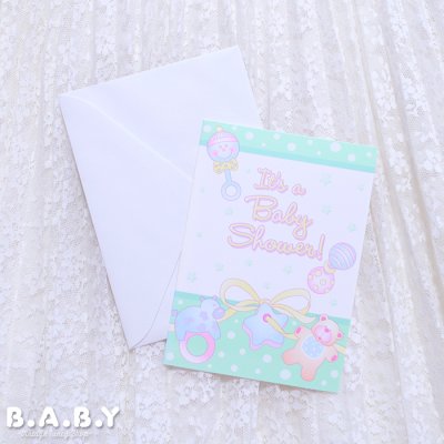 画像1: Baby Shower Card / It's A Baby Shower!