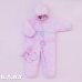 画像1: 〔90サイズ / 1才半-2才〕Ribbon Party Snowsuit (1)