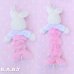 画像5: Rattle Pattern Bunny Musical Pull Plush Toy