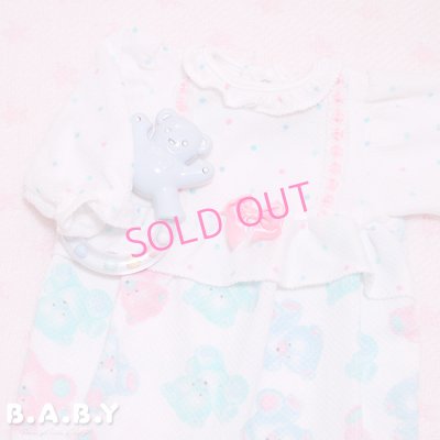 画像2: 〔60サイズ / 3-6ヶ月〕MultiColor Bear Frill Coverall