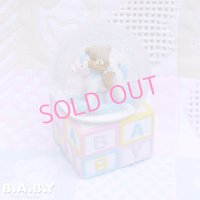 Baby Bear Snow Globe Music Box 