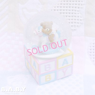 画像1: Baby Bear Snow Globe Music Box 