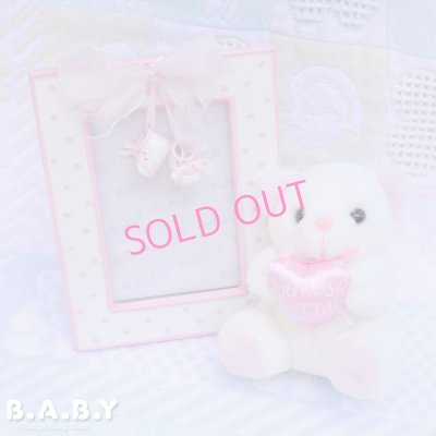 画像1: Pink Star Baby Girl Frame