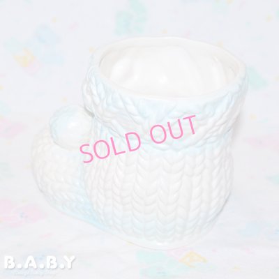 画像2: Baby Blue Knit Bootle Planter