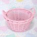 画像1: Pink Wicker Basket (1)