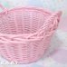 画像2: Pink Wicker Basket (2)