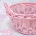 画像3: Pink Wicker Basket