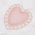 画像3: Pink Frocked Glass Heart Plate (3)