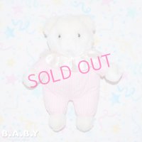 Party Pink Stripe Rattle Bear