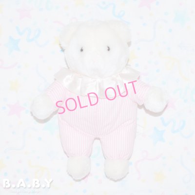 画像1: Party Pink Stripe Rattle Bear