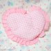 画像4: Sleepy Baby Bear Check Frill Heart Pillow (4)