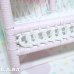 画像2: Pink × White Wicker Wall Shelf &Hanger (2)