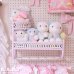 画像7: Pink × White Wicker Wall Shelf &Hanger