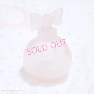 画像1: Pink Frocked Glass Bow Bottle