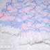 画像2: Pink & Blue Shell Knit Blanket (2)