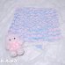 画像1: Pink & Blue Shell Knit Blanket (1)