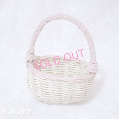 画像1: Handle Wicker Mini Baset