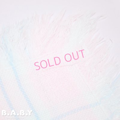 画像5: Pink × Blue Check Baby Blanket