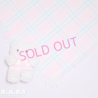Pink × Blue Check Baby Blanket