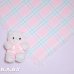 画像1: Pink × Blue Check Baby Blanket (1)