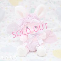 Bonnet & Diaper Dot Baby Bunny