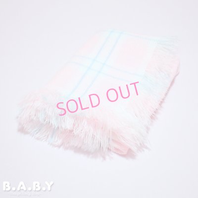 画像4: Pink × Blue Check Baby Blanket