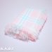 画像4: Pink × Blue Check Baby Blanket (4)