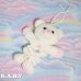 画像1: Pink Blue Bear Musical Pull Plush Toy (1)