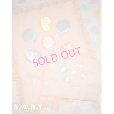 画像1: Rainbow Balloon Crib Comforter & Head Guard