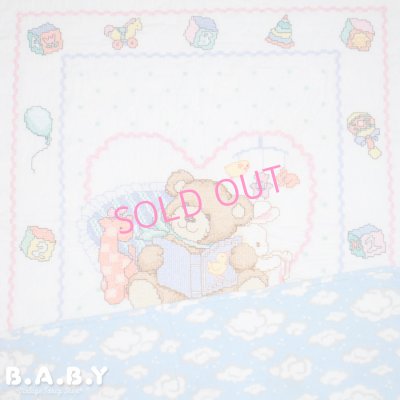 画像1: CrossStitch Baby Toys Quilt Blanket