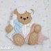 画像5: Nursery Bear Wall Decoration