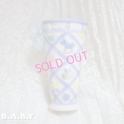 画像2: Baby Parade Blue Ceramic Vase