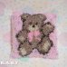画像1: LatchHooks Bear Pillow / Pink Dot Coffee (1)