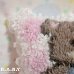 画像2: LatchHooks Bear Pillow / Pink Check Coffee (2)