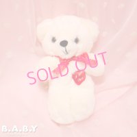 I Love You Heart White Mini Bear